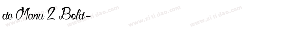 de Manu 2 Bold字体转换